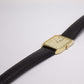 1997 Pulsar Straight Grain Golden Dial Men's Wrist-Watch