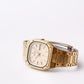 1982 Seiko SQ Golden Waffle Dial 'Baby Santos Tank' Men's Wrist-Watch