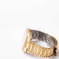 1982 Seiko SQ Golden Waffle Dial 'Baby Santos Tank' Men's Wrist-Watch