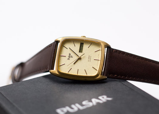 1994 Pulsar Quartz Ana-Digi Alarm Men's Wrist-Watch W/Box
