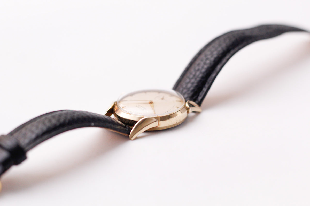 1950s Gruen Precision Mechanical Light Golden Dial Men's Wrist-Watch W/Box