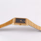 1984 Seiko Quartz Jet Black Dial Tank Style Men's Wrist-Watch