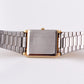 1984 Seiko Quartz Jet Black Dial Tank Style Men's Wrist-Watch
