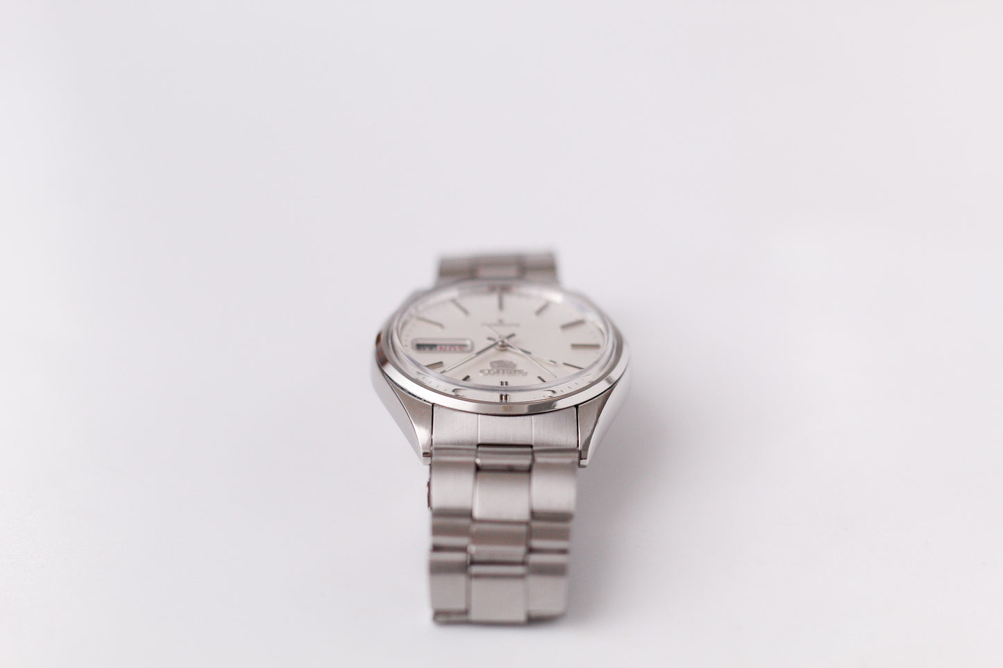 [Serviced] 1979 Seiko Automatic Silver Straight Grain Dial Men's Wrist-Watch