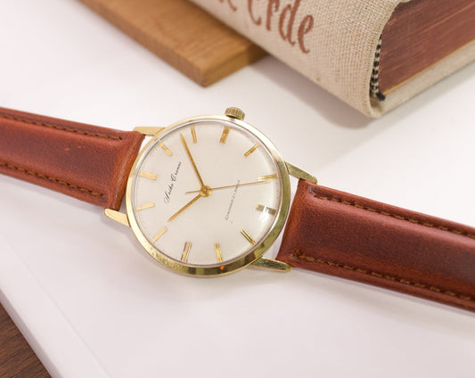 [Serviced] 1960s 14K Filled Seiko Cronos Men's Wrist-Watch