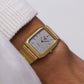 1996 Pulsar 'Tank' Quartz Linear Gray Dial Men's Wrist-Watch
