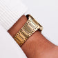 1982 Seiko SQ Golden Waffle Dial 'Baby Santos Tank' Men's Wrist-Watch