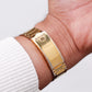 1982 Seiko SQ Golden Waffle Dial 'Baby Santos Tank' Men's Wrist-Watch