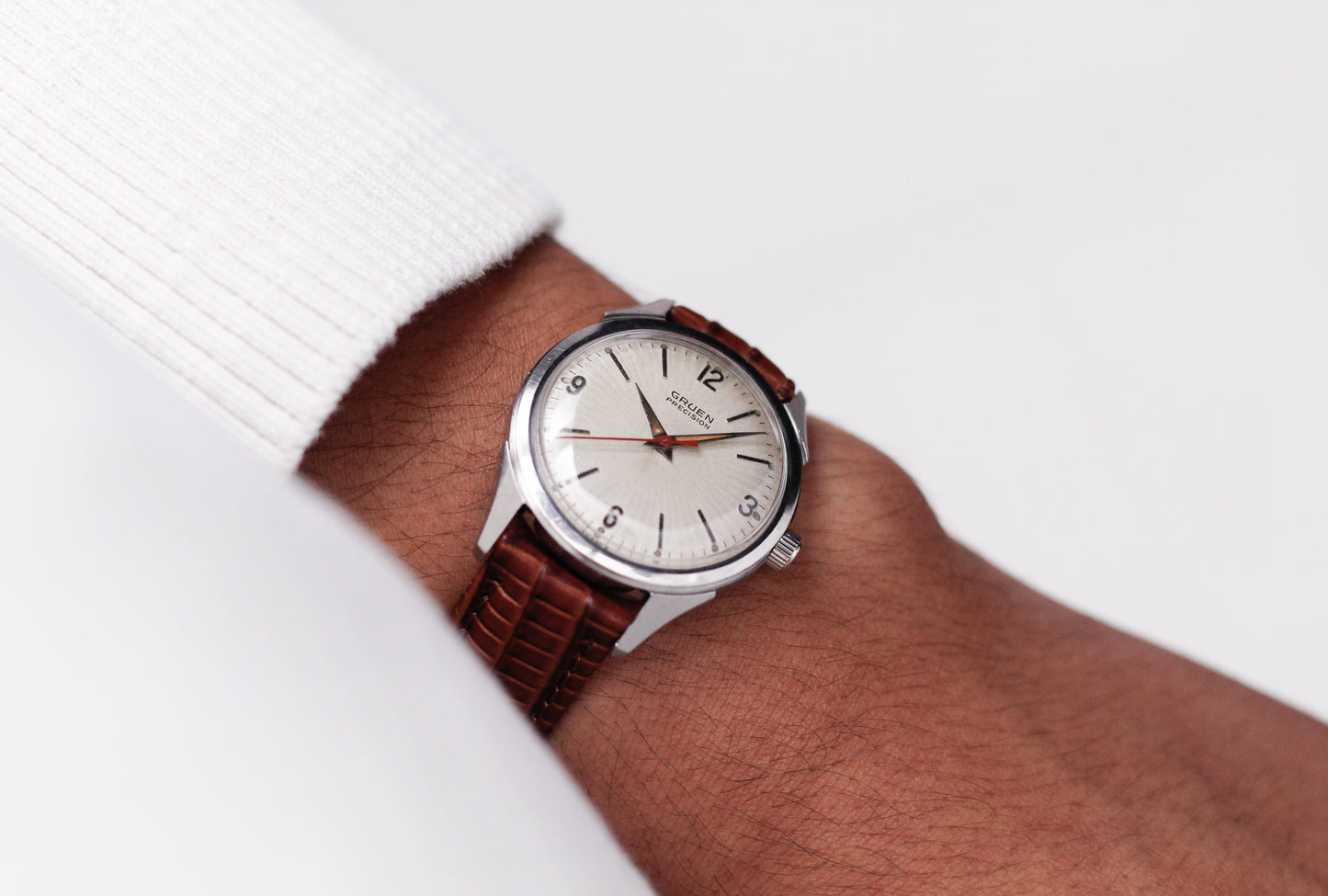 [Serviced] 1960s Gruen Precision Mechanical Men's Wrist-Watch