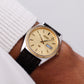 1989 Seiko SQ Golden Sunburst 'Baby Day-Date' Two Tone Case Men's Wrist-Watch