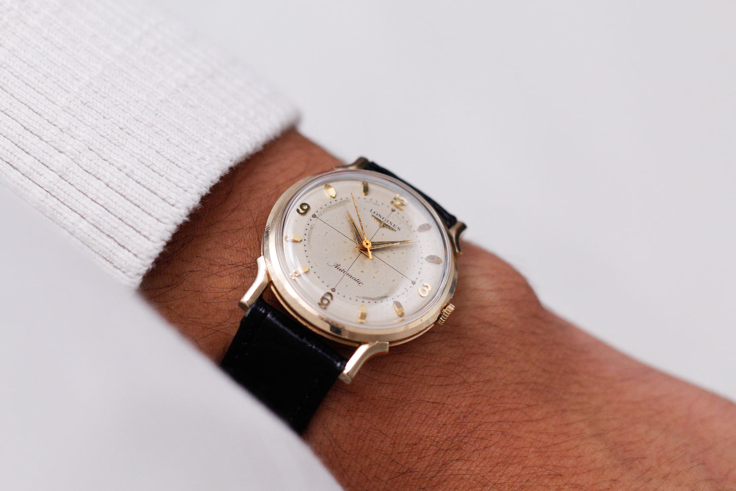 1956 Longines Automatic 10K FIlled Art Deco Case Men's Wrist-Watch