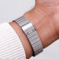 1986 Seiko Quartz Linear Gray Dial Two Tone Tank Men's Wrist-Watch
