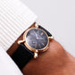 [Serviced] 1940s Bulova 'Bow-tie' Mechanical Matte Black Dial Men's Wrist-Watch