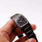 1985 Seiko Quartz Matte Black Dial Two Tone Black Case Men's Wrist-Watch