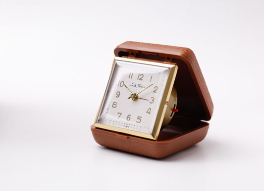 1970s Seth Thomas Mechanical Travel Alarm Clock