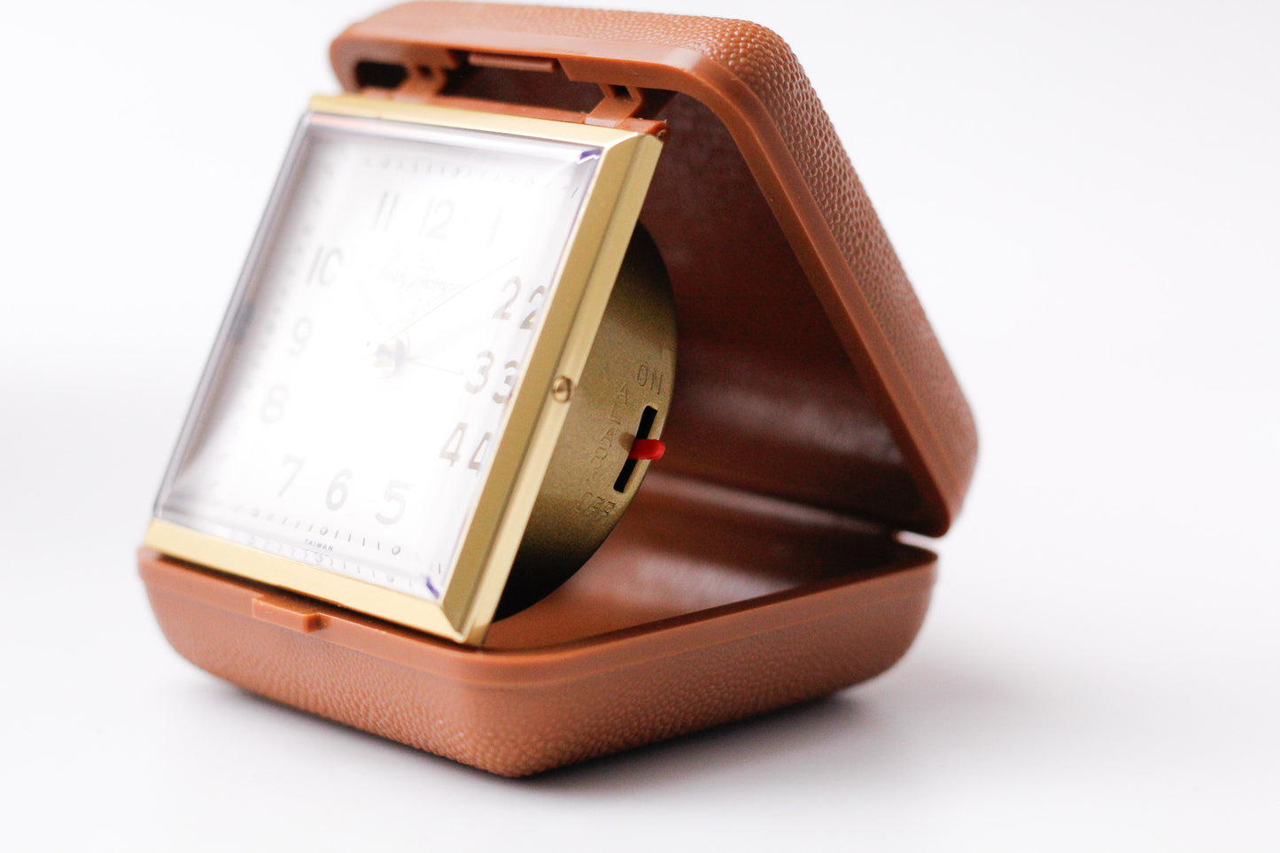 1970s Seth Thomas Mechanical Travel Alarm Clock