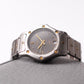 1990s Croton Quartz Baby Santos Octagon Gray Waffle Dial Men's Wrist-Watch W/Box