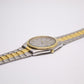 1990 Seiko SQ Two Tone Gray Dial Men's Wrist-Watch