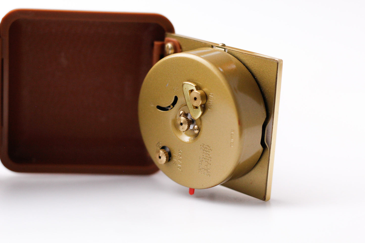 1970s Seth Thomas Mechanical Travel Alarm Clock