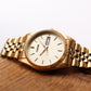 2000s Pulsar 'Baby Day-Date' Gold Toned Men's Wrist-Watch
