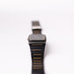 1985 Seiko Quartz Matte Black Dial Two Tone Black Case Men's Wrist-Watch