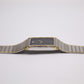 1995 Pulsar Quartz Tank Straight Grain Black Dial Men's Wrist-Watch