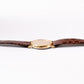 1990 Seiko Quartz Gold Straight Grain Dial Men's Wrist Watch