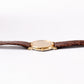 1990 Seiko Quartz Gold Straight Grain Dial Men's Wrist Watch