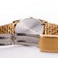 2000s Pulsar 'Baby Day-Date' Gold Toned Men's Wrist-Watch