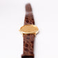 1990 Seiko Quartz Gold Straight Grain Dial Men's Wrist Watch