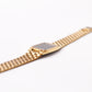 1989 Seiko Quartz Inky Black Dial Gold Toned Case Men's Wrist-Watch