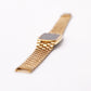 1989 Seiko Quartz Inky Black Dial Gold Toned Case Men's Wrist-Watch