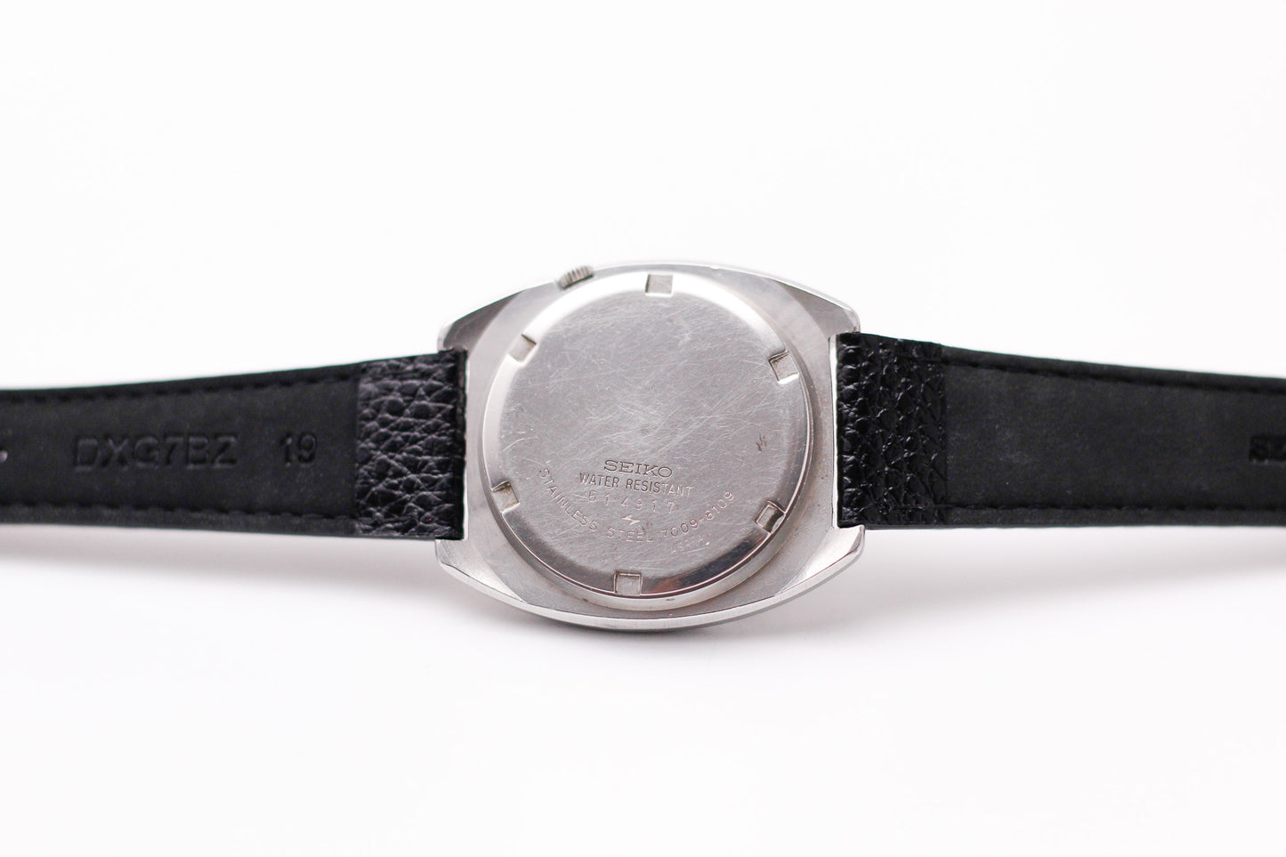 [Serviced] 1976 Seiko Automatic Marine Blue Dial Faceted Crystal Men's Wrist-Watch