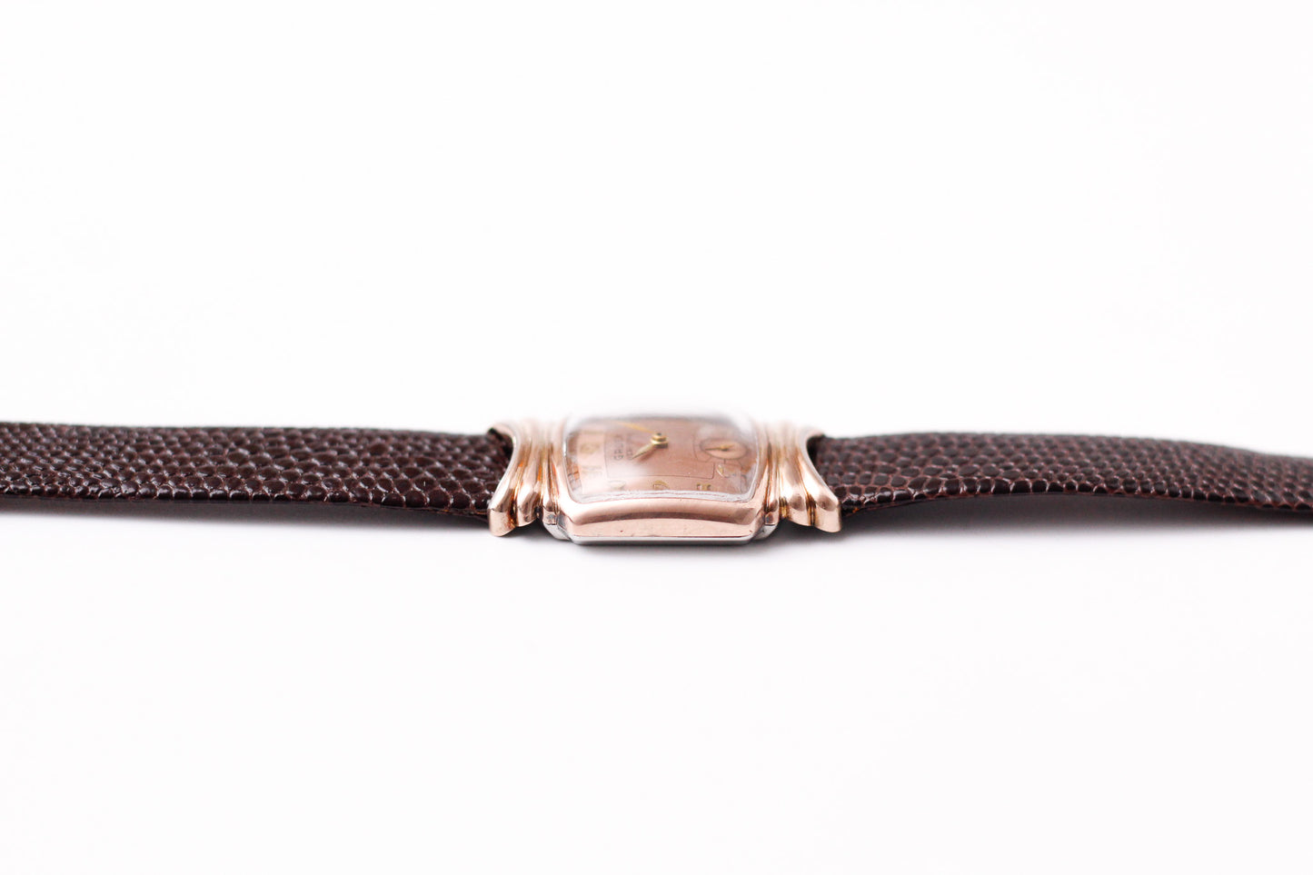[Serviced] 1940 Gruen Veri-Thin Salmon Dial 10K Rose Gold Filled Case Men's Wrist-Watch