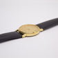 2001 Pulsar Quartz Straight Grain Golden Dial Men's Wrist-Watch