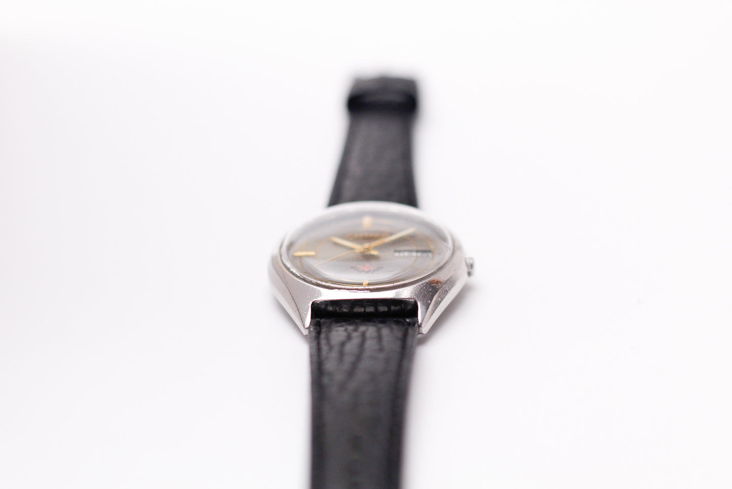 [Serviced] 1977 Citizen Automatic Gray Sunburst Dial Men's Wrist-Watch