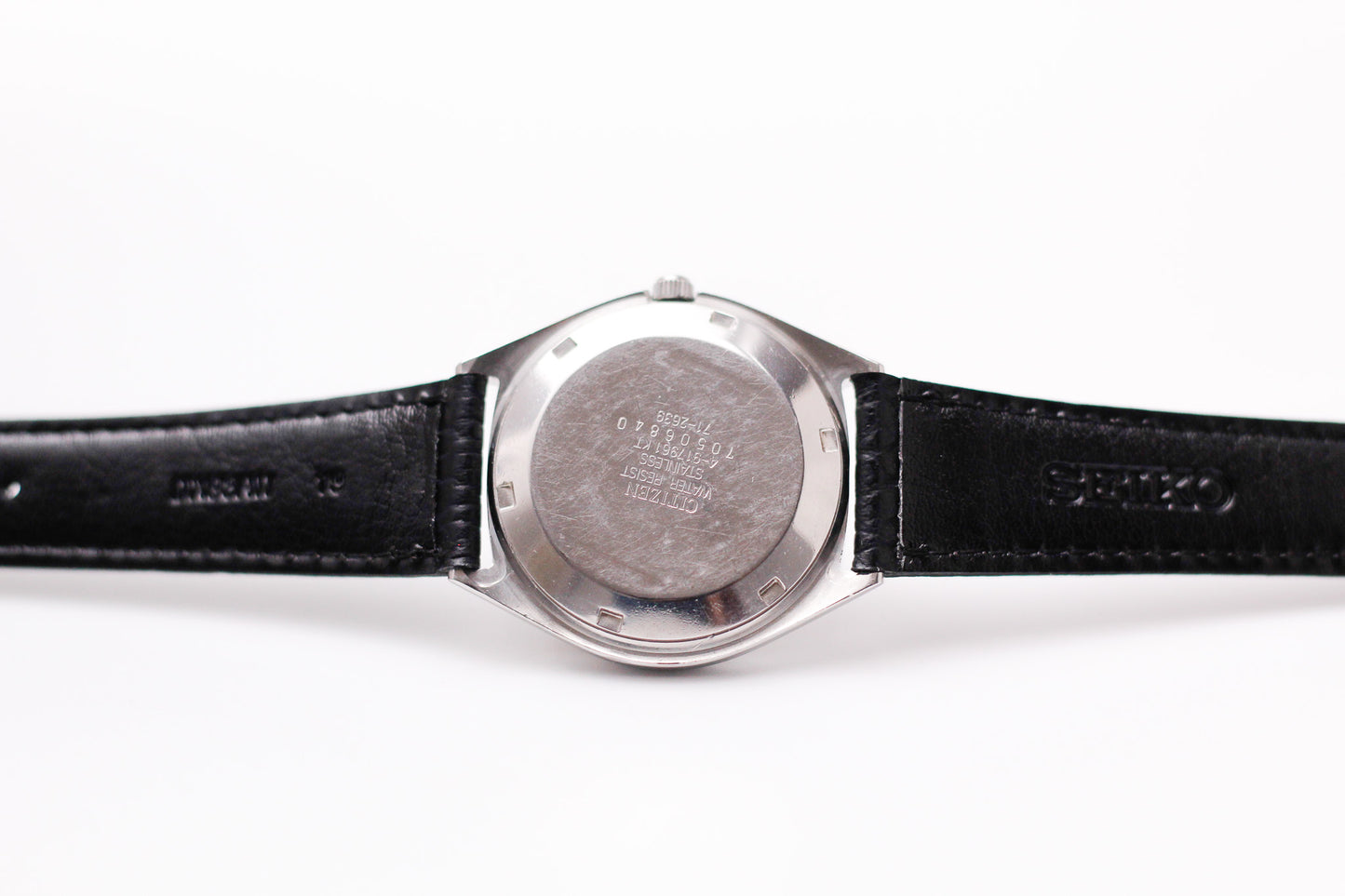 [Serviced] 1977 Citizen Automatic Gray Sunburst Dial Men's Wrist-Watch