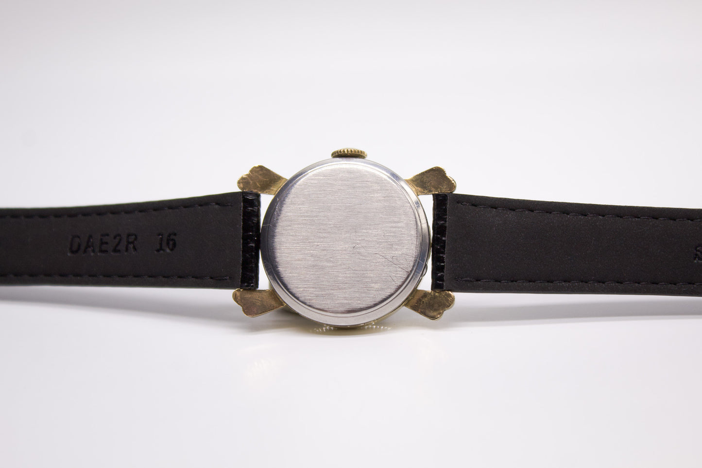 [Serviced] USA 1940s Hamilton Straight Grain Railway Dial Men's Mechanical Wrist-Watch
