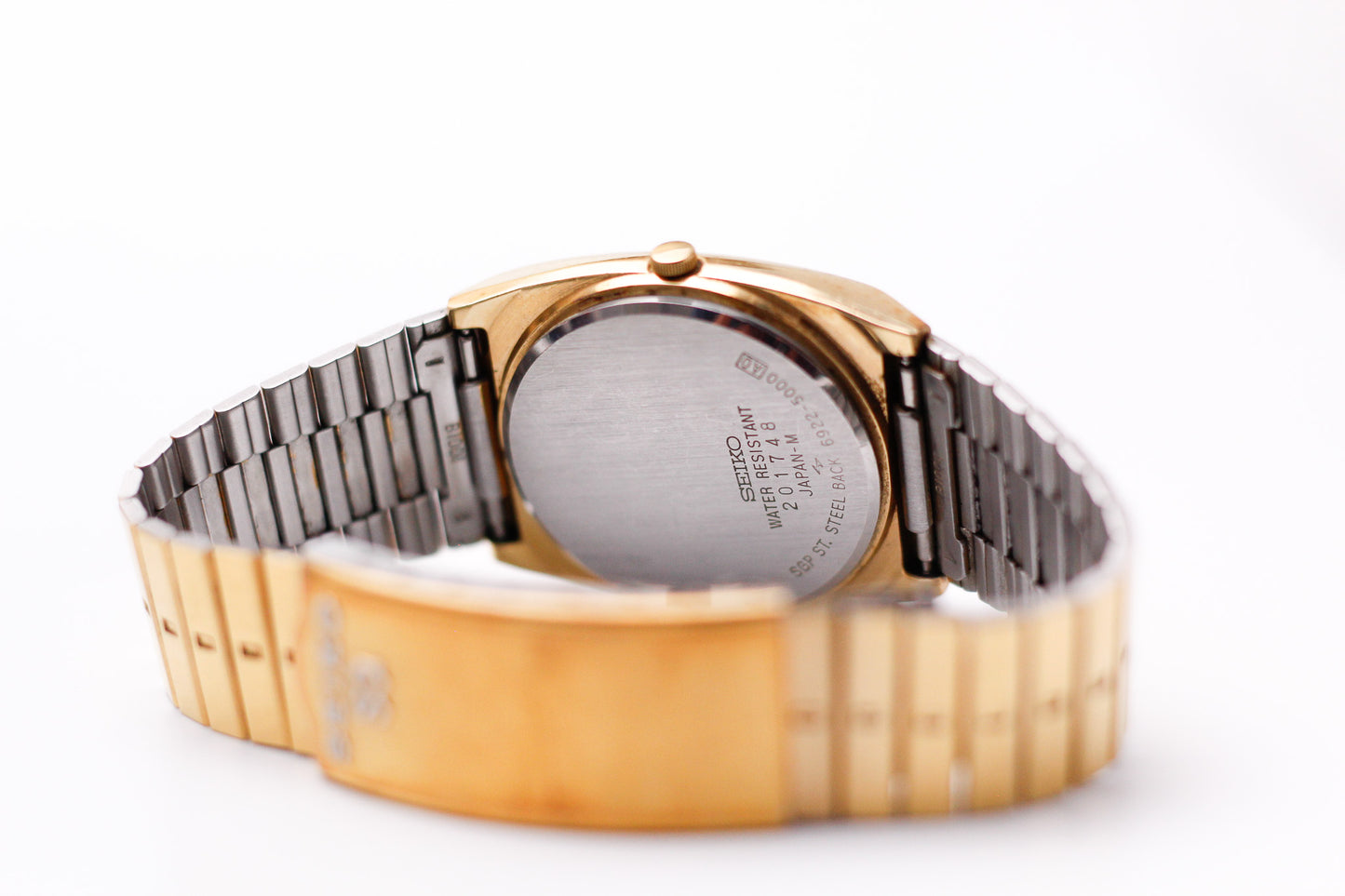 1982 Seiko SQ Light Golden Dial Men's Wrist-Watch