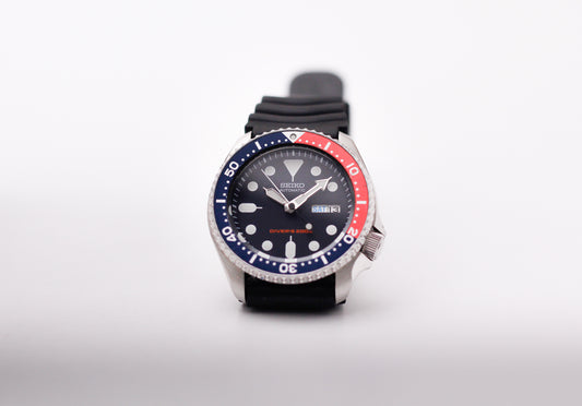 2007 Seiko SKX009 Midnight Blue Dial Men's Wrist-Watch