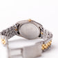 1990s Gruen Precision Quartz Silver Sunburst Dial Two Tone Case Men's Wrist-Watch W/Box