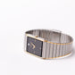1994 Pulsar Quartz Tank Straight Grain Black Dial Men's Wrist-Watch