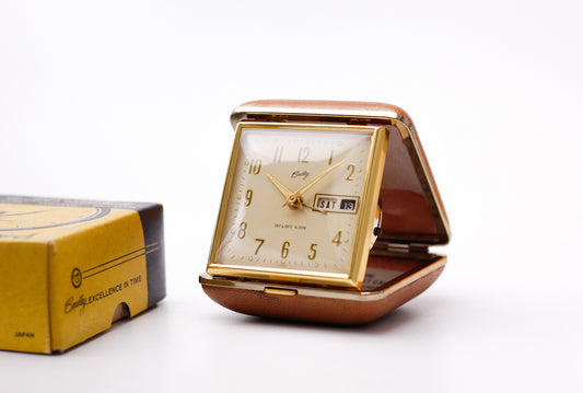 1960s Bradley Travel Mechanical Alarm-Clock Full-Set