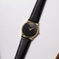 2002 Pulsar Quartz Deep Brown Straight Grain Dial Men's Wrist-Watch