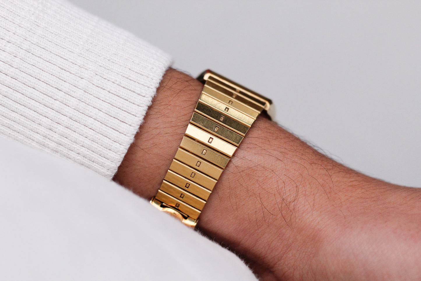 1982 Seiko SQ Light Golden Dial Men's Wrist-Watch