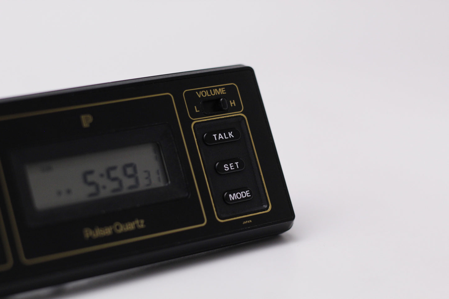 [New Old Stock] 1990s Pulsar Quartz Alarm W/Box & Papers