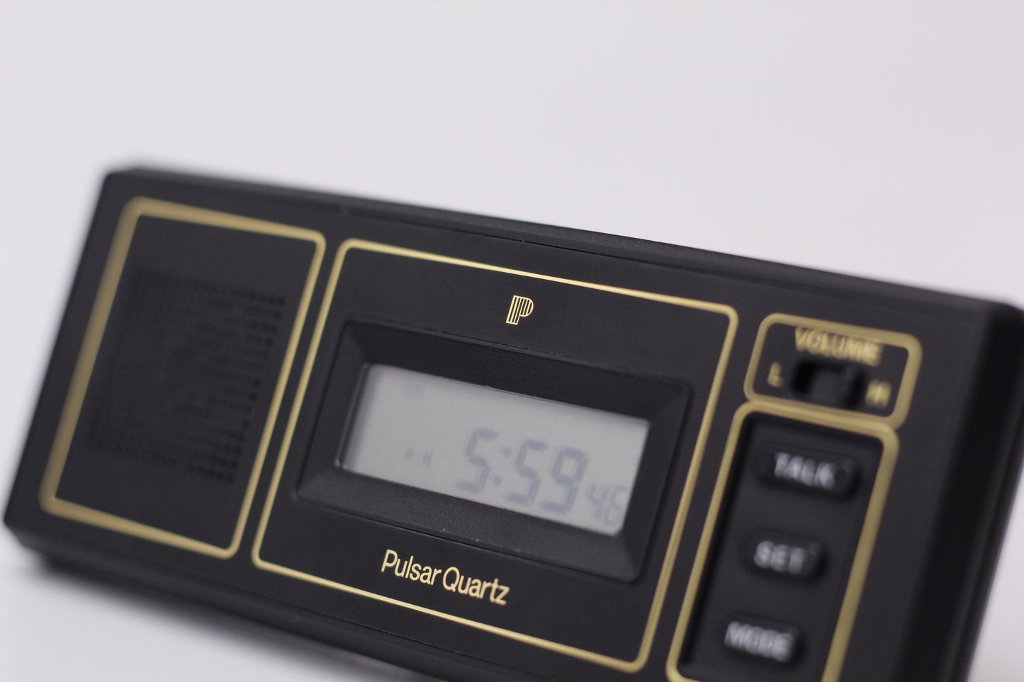[New Old Stock] 1990s Pulsar Quartz Alarm W/Box & Papers