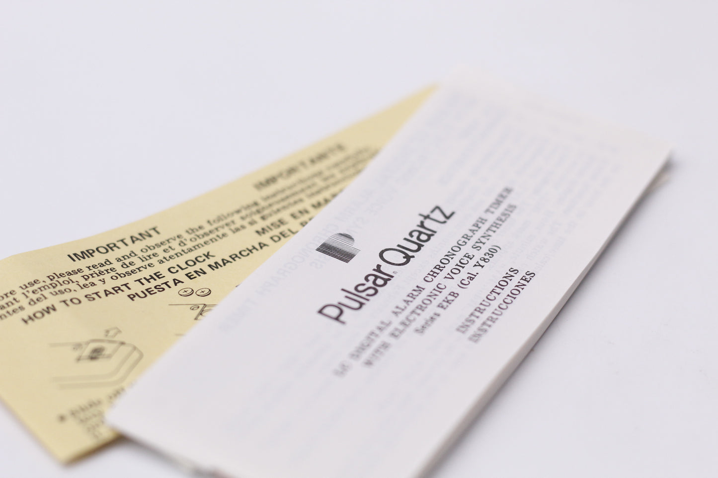 [New Old Stock] 1990s Pulsar Quartz Alarm W/Box & Papers