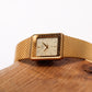 1995 Citizen Quartz Golden Striped Dial Tank Men's Wrist-Watch