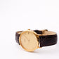 [Mint] 2004 Pulsar Quartz Straight Grain Golden Dial Men's Wrist-Watch W/Box & Paperwork